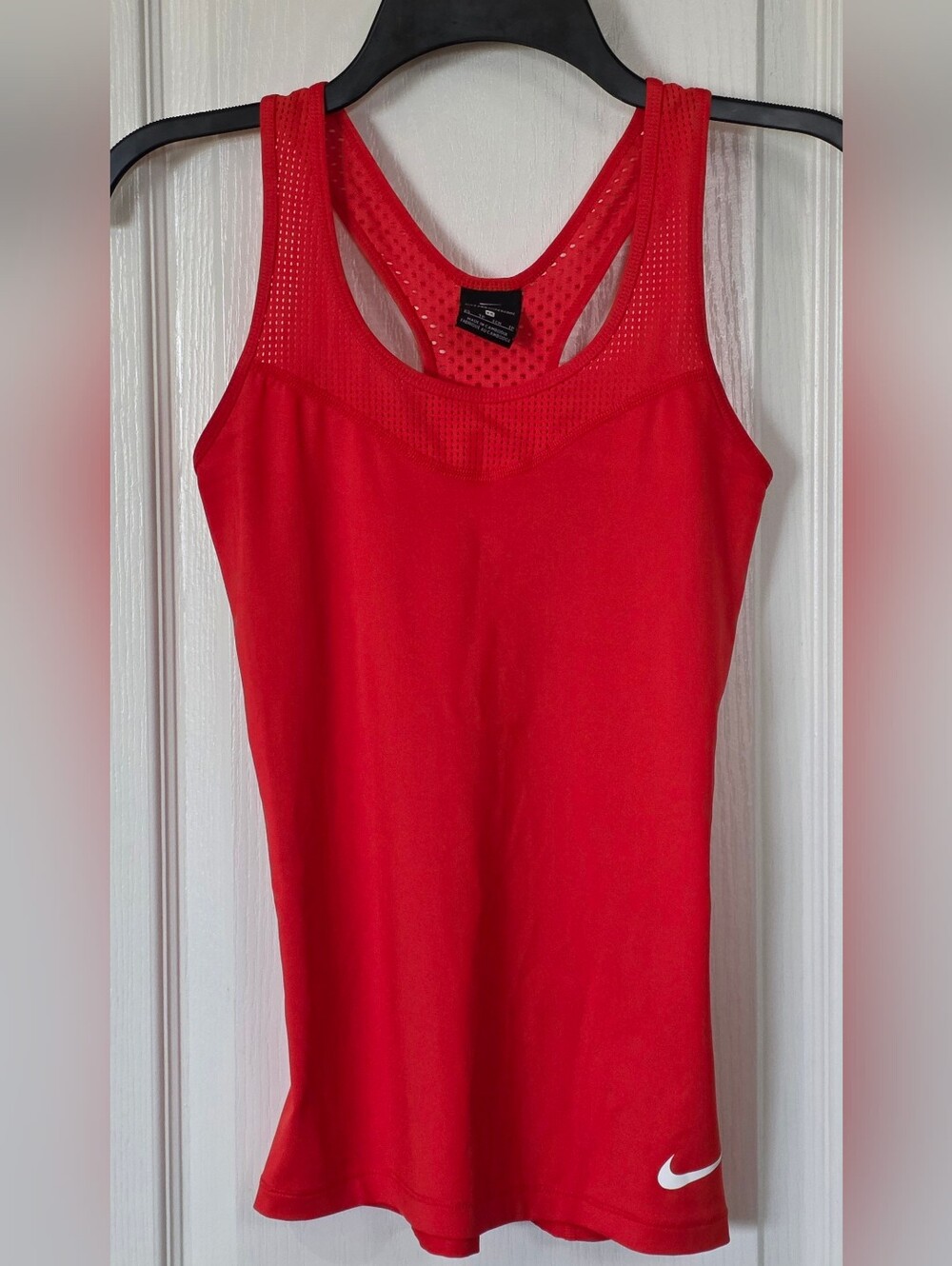 Nike Pro-Hypercool-athletic  Racerback Cut Tank Top, Coral Sz XS